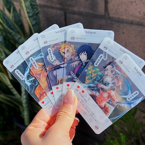 ANIME SLAYER pvc photo cards, anime pvc photocard, anime lomocard and photo cards, Waterproof Pvc anime photo cards and collectible, Kimetsu