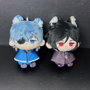 Black Butler plushie, Anime plush key charm for bags and keys, Chibi Anime plushies, Gift for anime lovers, Ciel Plushie, Sebastian Plushie
