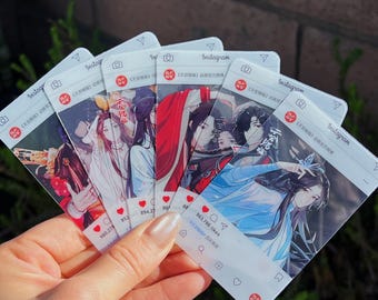 HEAVEN OFFICIAL&#39;S BLESSING pvc photocards, chinese anime tgcf pvc photocards, anime lomocards and photocards, tian guan ci fu anime prints