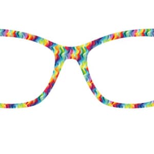 Magnetic Glasses topper RAINBOW COLOR 6