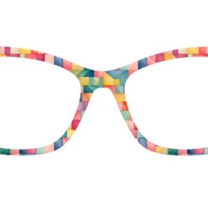 Magnetic Glasses topper CUBISM PATTERN 13