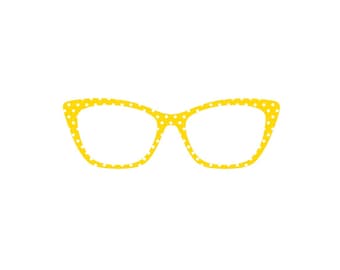 Magnetic Glasses topper Polka dots dark multiple colors