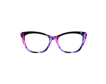 Magnetic Glasses topper rainbow flames 16