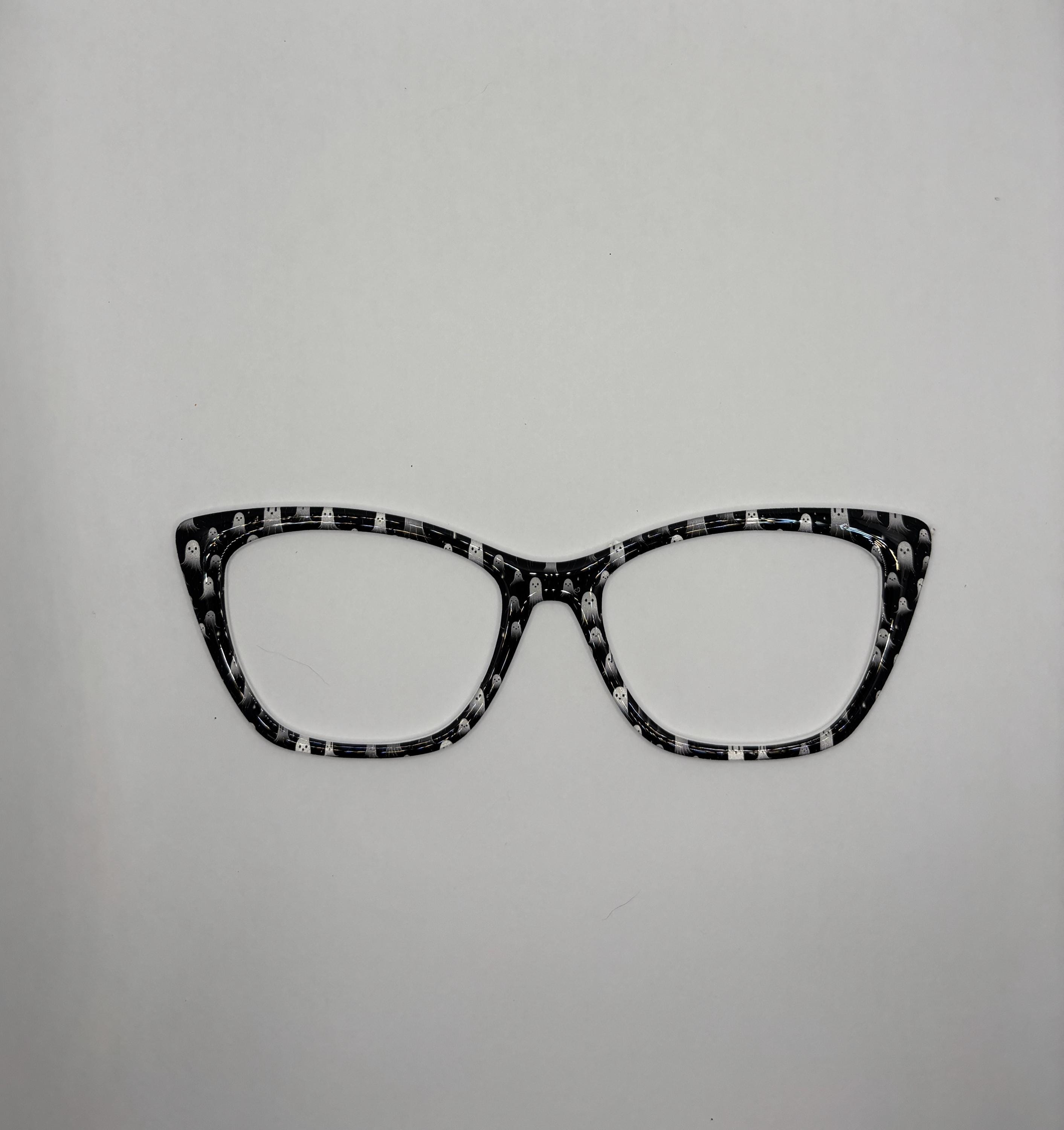 Magnetic Glasses topper black white ghosts halloween