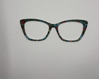 Magnetic Glasses topper rose stained glass