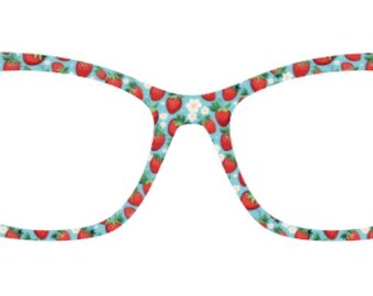 Magnetic Glasses topper RETRO STRAWBERRY 16