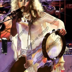 Stevie Nicks of Fleetwood Mac Portrait Poster