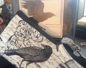 Edgar Allan Poe/Raven Wristlet Purse