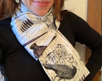 Edgar Allan Poe / The Raven Scarf