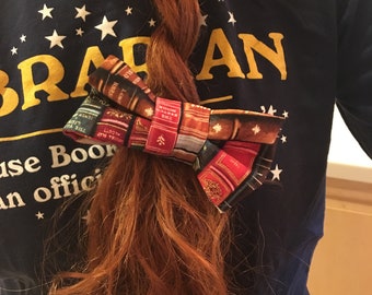 Books Bow Barrette