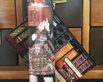 Books cosmetic bag