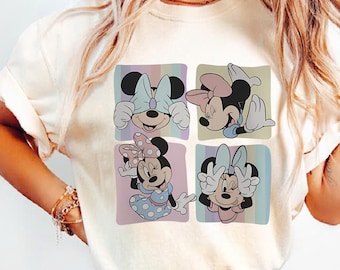 Retro Minnie Mouse Comfort Colors Shirts, Disney Magic Kingdom Shirt, Minnie Mouse Trip Shirt, Family Vacation Shirt, Vintage Disney Shirt