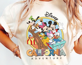 Comfort Colors Disney California Adventure Shirts, Disneyland Family Vacation Tee, Adventure Disney Characters Shirts, Disney Trip Shirts