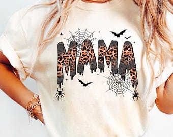 Halloween Mama Comfort Colors Shirt, Mom Halloween Shirt, Spooky Mama Shirt, Mama Halloween Shirt, Mom Life Tee, Halloween Mom Gift