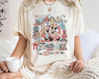 Retro Walt Disneyworld Comfort Colors Shirt, Vintage Disneyworld Shirt, Mickey And Friends Shirt, Retro Disney Shirt, Disney 2025 Trip Shirt