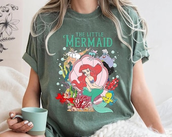 Comfort Colors The Little Mermaid Shirt, Disney T-shirt, Women's Little Mermaid Ariel Shirt, Ariel Mermaid Shirt, Disney Ariel Shirt