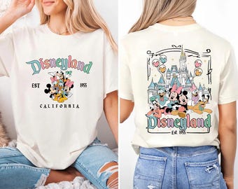 Comfort Colors Disneyland California T Shirt, Disneyland Est. 1955 Shirt, Disneyworld Shirt, Disney Shirt, Mickey And Friends Shirt