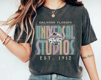 Vintage Epic Universe Est 1912 Shirt, Universal Studios Comfor Colors Shirt, Retro Walt Disney Wolrd Tee, Orlando Park Epic Universe Shirts