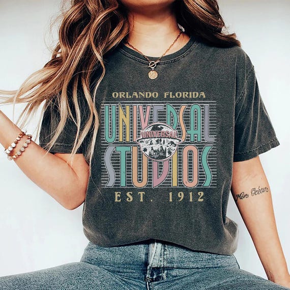 Vintage Epic Universe Est 1912 Shirt, Universal Studios Comfor Colors Shirt, Retro Walt Disney Wolrd Tee, Orlando Park Epic Universe Shirts