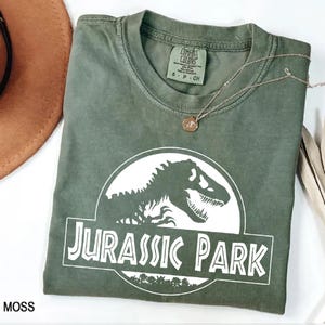 Vintage Jurassic Park Comfort Colors Shirt, Retro Jurassic Park Entrance with Tour Shirt, Jurassic Park Dinosaur T-rex Shirt, Jurassic World
