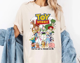 Comfort Colors You've Got A Friend In Me Toy Story Shirt, Toy Story Shirt, Disney Pixar Shirt, Woody Buzz Toy Story Party 2025 Shirt