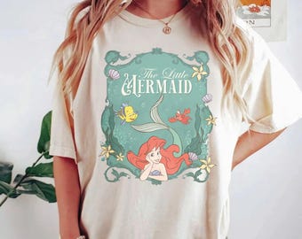 Comfort Colors The Little Mermaid Shirt, Disney T-shirt, Women's Little Mermaid Ariel Shirt, Ariel Mermaid Shirt, Disney Ariel Shirt