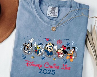 Comfort Colors Disney Mickey And Co Cruise Shirt, Mickey And Minnie Cruising T-shirt, Disney Vacation, Disney Cruise, Family Matching Tee