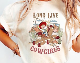Disney Pixar Toy Story Comfort Colors Shirt, Retro Disney Shirt, Jessie Long Live Cow Girl Shirt, Disneyland WDW Matching Family Shirt