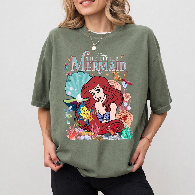 Comfort Colors The Little Mermaid Shirt, Disney T-shirt, Women's Little Mermaid Ariel Shirt, Ariel Mermaid Shirt, Disney Ariel Shirt bild 3