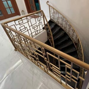 Wrought Iron Railing - Terrace Balusters - Stair Balusters - Balcony - Fence - Handmade Ornamental Railing - Hand Forged -  - Scroll Work