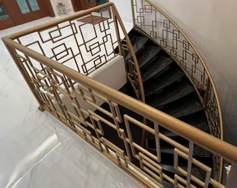 Hand-Forged Wrought Iron Stair Railing | Contemporary Geometric Design | Project Proposal