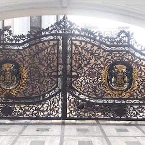 Heavy Duty Wrought Iron Gate - Estate / Driveway Gate Bespoke Size and Design - Cast Iron Gate - Bespoke Gate - Estate Driveway Gate