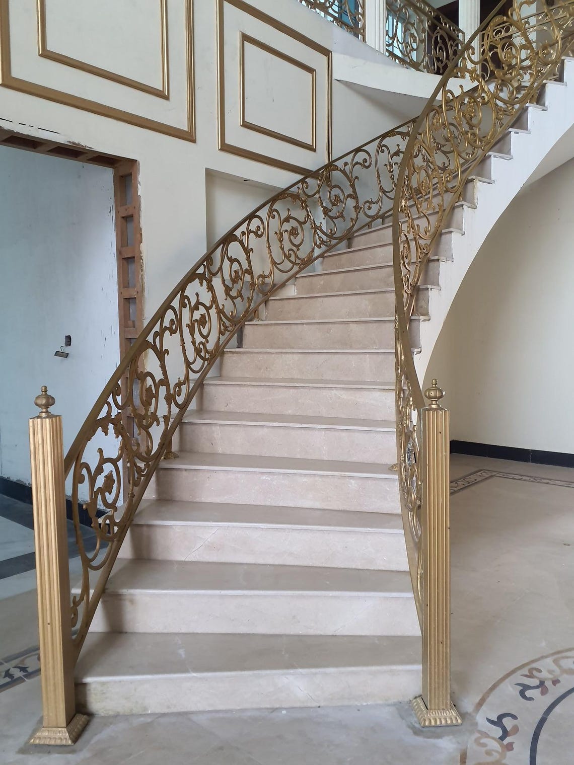Hand-forged Wrought Iron Railing: Ornamental Terrace Balusters, Custom ...