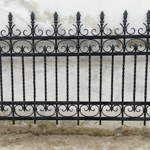 Wrought Iron Fence - Wall Fence - Iron Fence - Ornamental Fence - Handmade Fence - Solid Fence - Wrought Iron Railing - Out door Partition