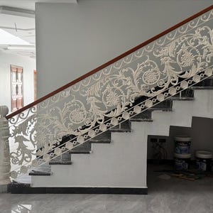 Cast Aluminum Railing - Terrace Blusters - Stair Blusters - Balcony - Fence - Handmade - Ornamental Railing - Metal Work