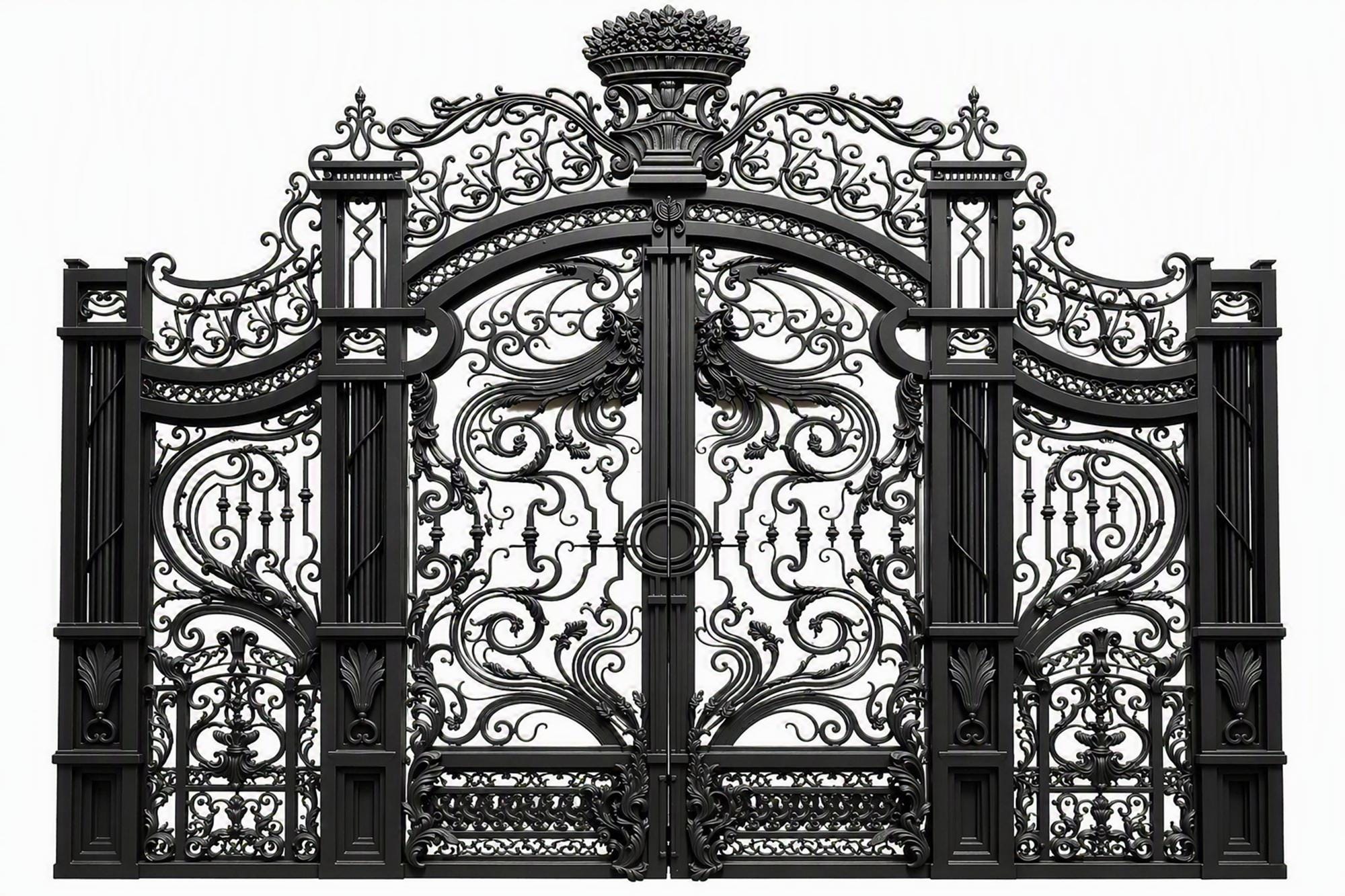 Wrought Iron Gate Custom Made for Castle in Denmark