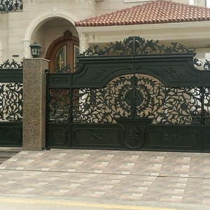 Heavy Duty Wrought Iron Gate - Estate / Driveway Gate Bespoke Size and Design - Cast Iron Gate - Bespoke Gate - Estate Driveway Gate