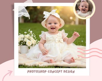 Personalized Baby Photoshoot Design – Custom Magical Templates – Newborn, Birthday & Baby Shower Gift Idea, Newborn Gift, Baby Shower