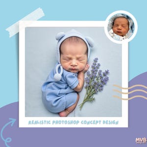 Fotografia neonato personalizzata con FaceSwap, regalo digitale unico, ricordo speciale, sorpresa per baby shower