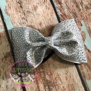 Fullout Rhinestone Tailless Cheer Bow