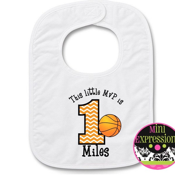 This Little MVP Personalized Birthday BIB Personalized With Any NAME