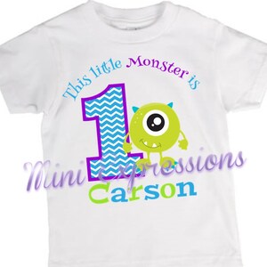 Little Monster Personalized Birthday shirt