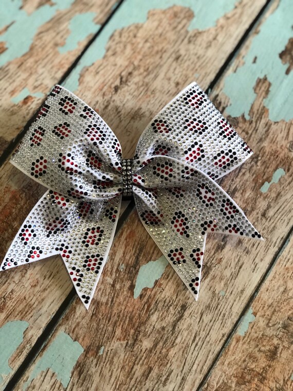 Leopard Rhinestone Bow Leopard Rhinestone Bow