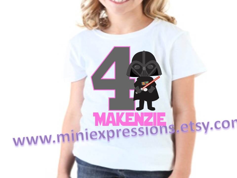 Star Wars Inspired Personalized Birthday Shirt | Etsy