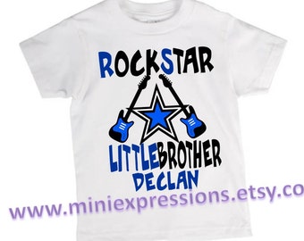 Little Brother RockStar Personalized shirt