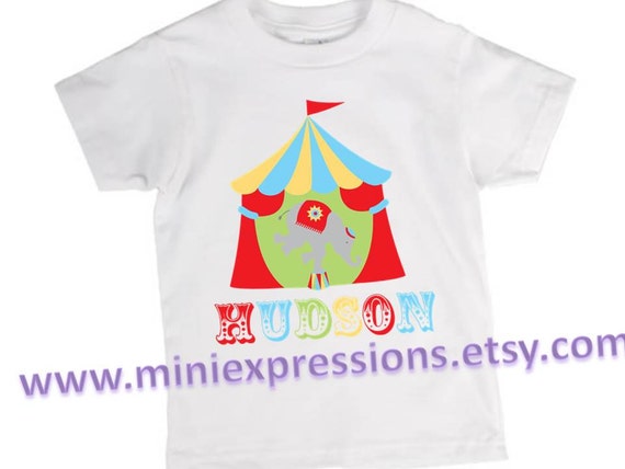 Circus Tent Personalized Shirt | Etsy