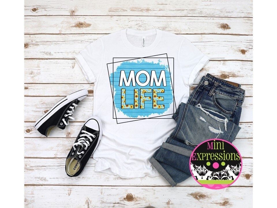 Mom Life Sublimation Transfer Ready to Press/ Mom transfer/ Transfer/ Sublimation Transfer/ Mom/ Mama/ leopard/ DIY/ Sunflower