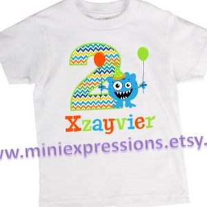 Little Monster Personalized Birthday shirt