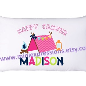 Happy Camper Personalized PillowCase