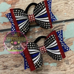 Rhinestone Tailless Cheer Bow competition bow allstar cheerleading school cheer custom bow team bow pigtail bows fun buns
